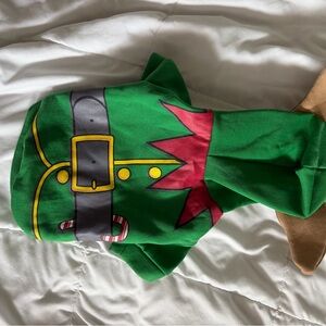 Festive Green Elf Costume for dogs